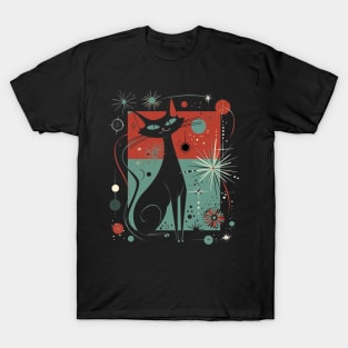 Mid Century Modern CAT Stellar Styles T-Shirt